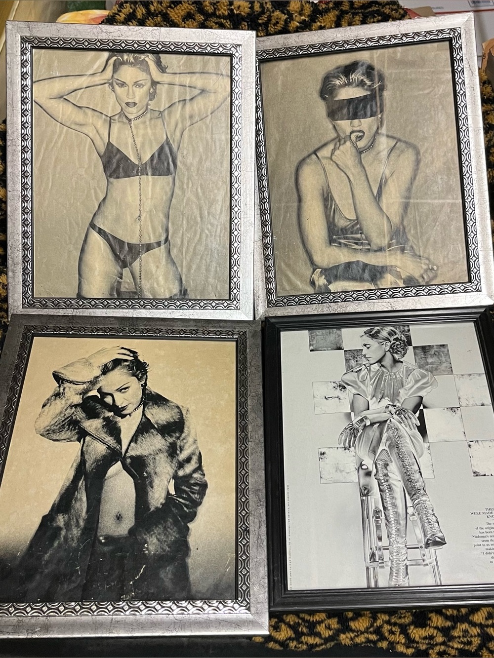 Madonna Erotica Sex Book Era 1990’s 2000’s Vintage Framed Photos